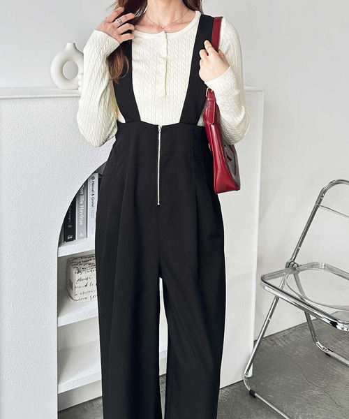 極美品☆即完品☆OHGA サロペット ブラックSサイズ 3WAY オーバーオール セール】SOMETHING × FREAK'S STORE/サムシング 別注 キャミ