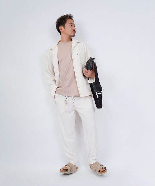 Re:room パンツ ストレッチプリーツテーパードパンツ メンズ Re:room パンツ ストレッチプリーツテーパードパンツ メンズ