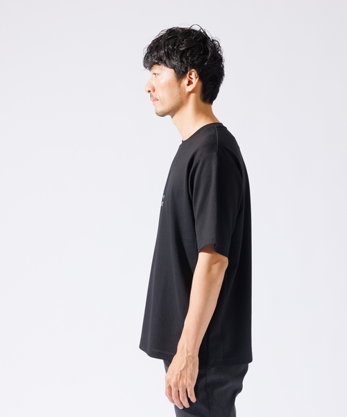Tシャツ 半袖 ポンチョ風 グレー×ブラック ポンチョ Tシャツ – SHOEI