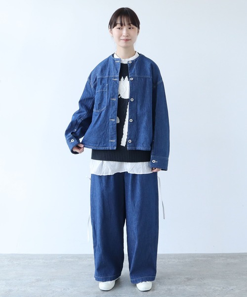 yuni デニムジャケット gジャン 11oz デニム スリットスリーブ