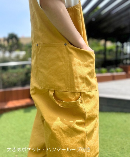 GREEN BOWL（グリーンボウル） サロペット オーバーオール グリーン