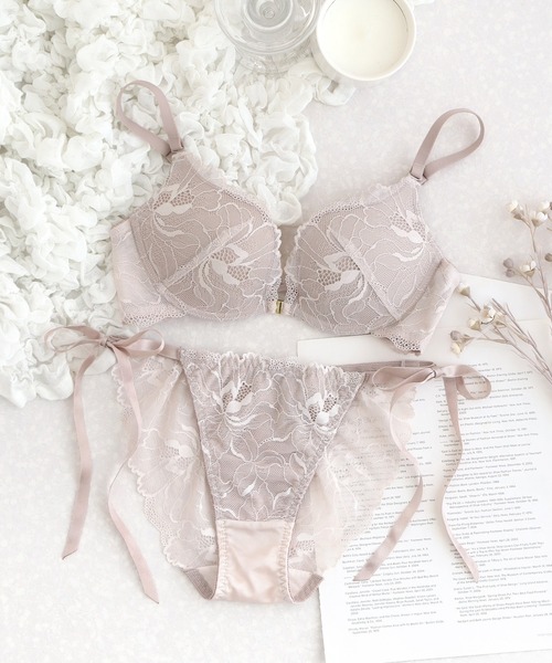 tu-hacci（ツーハッチ） ブラジャー ショーツセット ピオニーレース