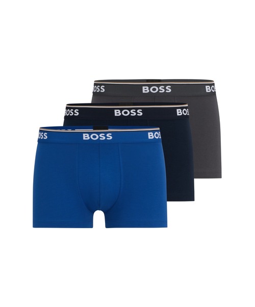 BOSS ボクサーブリーフ 3パック Lサイズ BOSS Power 3-Pack Bold Logo Boxer Briefs, Avocado Green