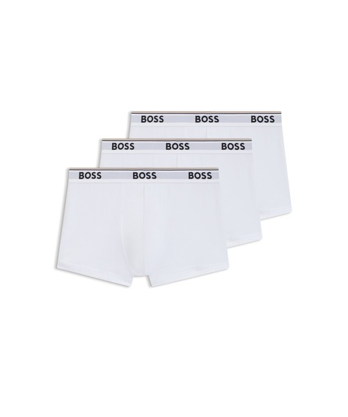 BOSS（HUGO BOSS） ボクサーパンツ 3パック ストレッチコットン ロゴ