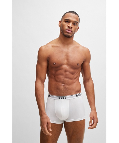 BOSS（HUGO BOSS） ボクサーパンツ 3パック ストレッチコットン ロゴ
