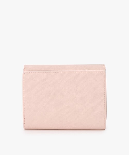 agnès b. ピンク 二つ折り財布 アニエスベー agnes b 財布 バーティカル 二つ折り長財布 レディース