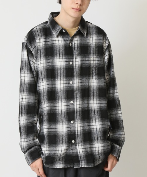 アダマスト レトロチェックシャツ retro check shirt - レトロチェックシャツ（シャツ/ブラウス
