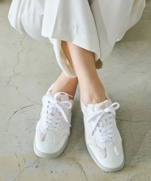 Lucida スニーカー Alshat/軽量フェイクファースニーカー レディース