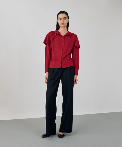 DES PRES（デプレ） カーディガン ウーステッドウール ケープ