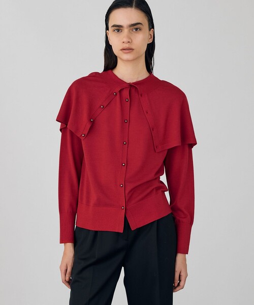 DES PRES（デプレ） カーディガン ウーステッドウール ケープ