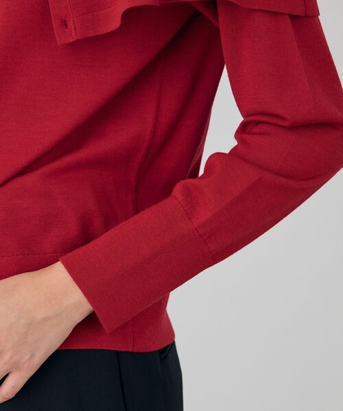 DES PRES（デプレ） カーディガン ウーステッドウール ケープ