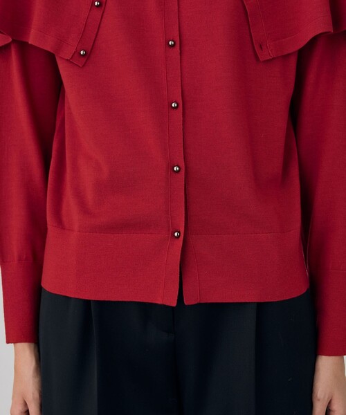 DES PRES（デプレ） カーディガン ウーステッドウール ケープ