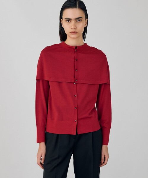 24AW DES PRES デプレ ウーステッドウール ケープカーディガン 24AW DES PRES デプレ ウーステッドウール ケープカーディガン