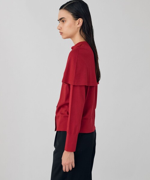 DES PRES（デプレ） カーディガン ウーステッドウール ケープ