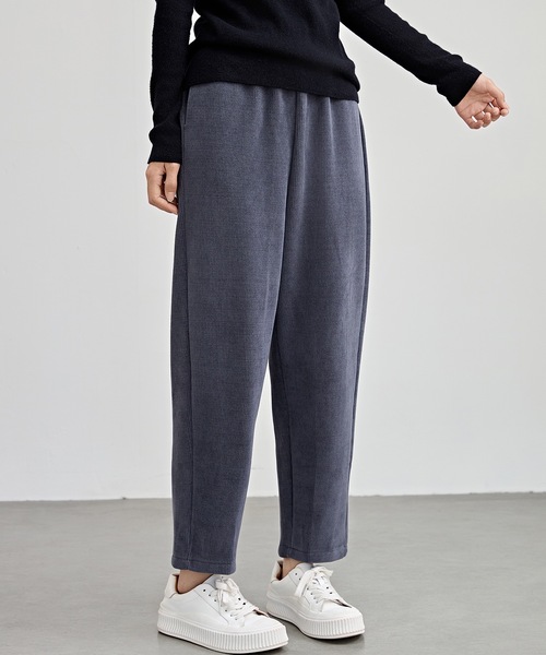 【人気✨】プリーツプリーズ　クロップドパンツ　スリット　グレー サイズ3 PLEATS PLEASE（プリーツプリーズ）クロップドパンツ グレー サイズ:3