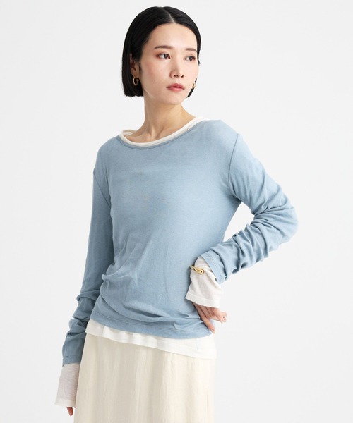 コットンカシミアフライスロンT BABYLONE tシャツ コットンカシミアフライスロンT レディース
