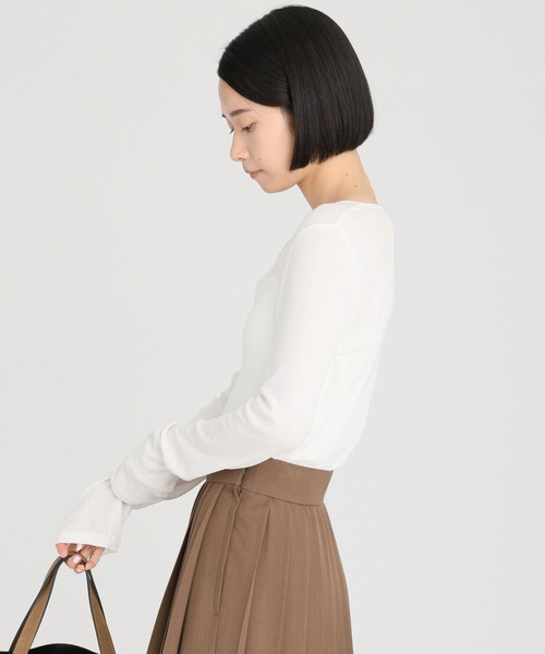コットンカシミアフライスロンＴ BABYLONE tシャツ コットンカシミアフライスロンT レディース