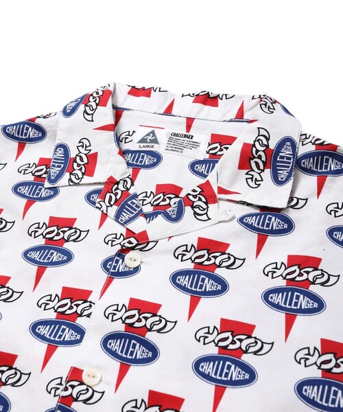 CHALLENGER×HOSOI 半袖シャツXLARGE CHALLENGER tシャツ x HOSOI/チャレンンジャー × ホソイ HOSOI