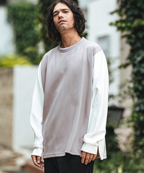 CAMBIO（カンビオ） tシャツ mlt4954- サイドスリットパネルポンチ
