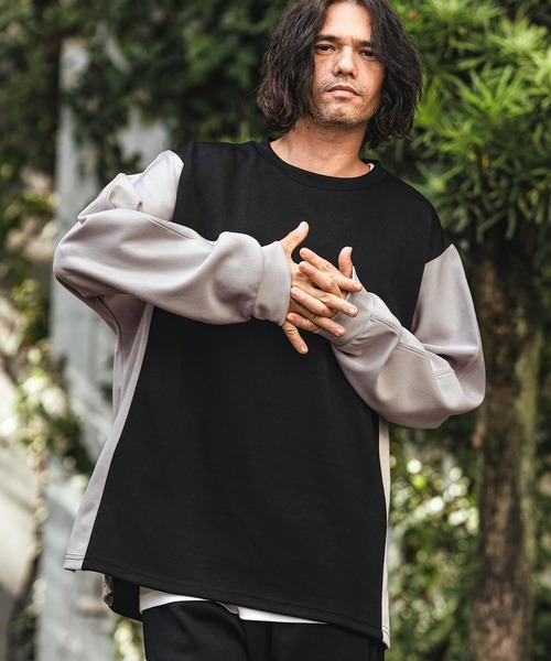 CAMBIO（カンビオ） tシャツ mlt4954- サイドスリットパネルポンチ