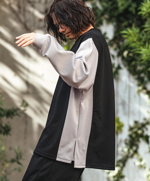 ❤️ピーター❤️クニオコレクション❤️長袖Tシャツ M カットソー　2枚 CAMBIO（カンビオ） tシャツ mlt4954- サイドスリットパネルポンチ