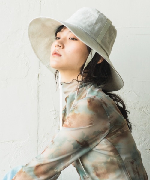 ORIENT MILLINERY 帽子 ハット レディース RUFF「ルフ」リネン100% UV