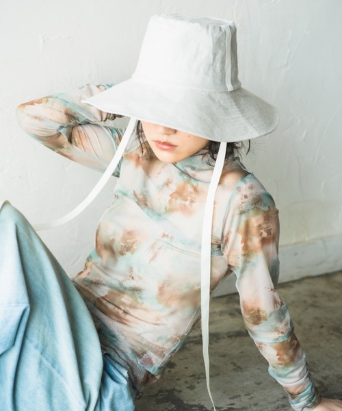 ORIENT MILLINERY 帽子 ハット レディース RUFF「ルフ」リネン100% UV
