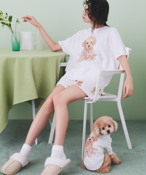 新品 gelato pique DOG柄　トイプードル　ルームウェア　上下セット 楽天市場】ジェラートピケ gelato pique トイプードルジャガード