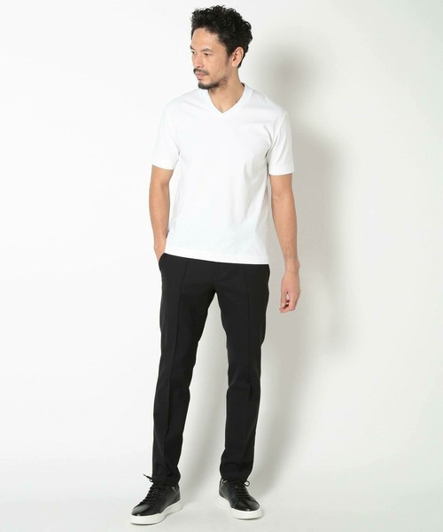 tシャツ 「ACTIVE TAILOR/アクティブテイラー」シルケット加工VネックTシャツ「接触冷感」「UVカット」 メンズ_18