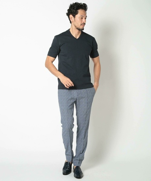 tシャツ 「ACTIVE TAILOR/アクティブテイラー」シルケット加工VネックTシャツ「接触冷感」「UVカット」 メンズ_20