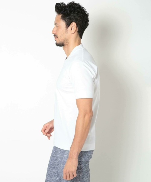 tシャツ 「ACTIVE TAILOR/アクティブテイラー」シルケット加工VネックTシャツ「接触冷感」「UVカット」 メンズ_21