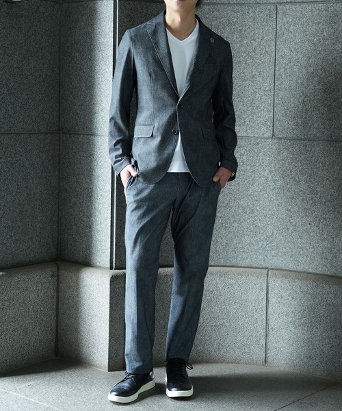 tシャツ 「ACTIVE TAILOR/アクティブテイラー」シルケット加工VネックTシャツ「接触冷感」「UVカット」 メンズ_11
