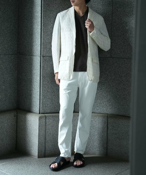 tシャツ 「ACTIVE TAILOR/アクティブテイラー」シルケット加工VネックTシャツ「接触冷感」「UVカット」 メンズ_12