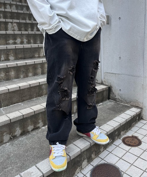 mindseeker（マインドシーカー） ワイドパンツ ジーンズ Back Of The