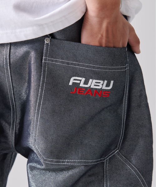 FUBU ジーンズ フブ ブランド ロゴ 刺繍 サイズ調整可能