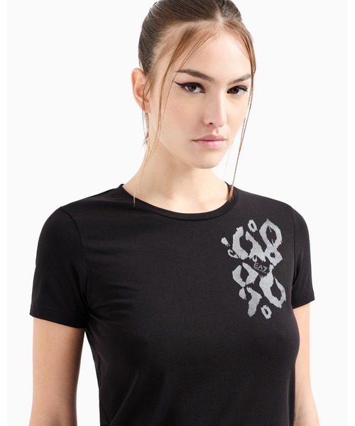 tシャツ 「エンポリオ アルマーニ EA7」Graphic Series クルーネックTシャツ ストレッチコットン レディース EA7 tシャツ 「エンポリオ アルマーニ EA7」Graphic Series