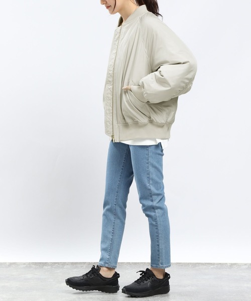 「GLOBAL WORK Smile Seed Store」 ジップアップブルゾン LARGE アイボリー レディース_画像6