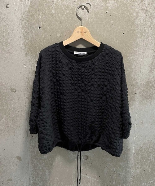 「MARECHAL TERRE」 半袖ブラウス MEDIUM ブラック レディース