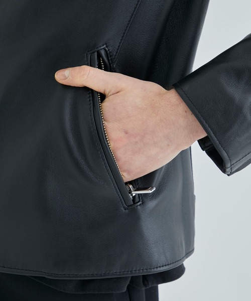 「CITY」 レザーブルゾン 1 ブラック メンズ_画像5