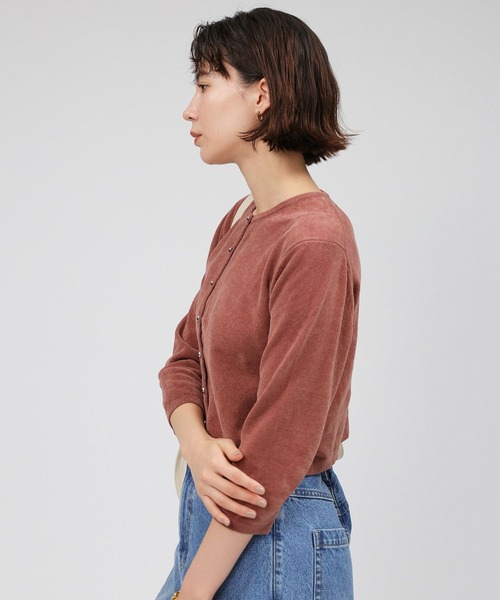 Babylon コットンモールカーディガン BABYLONE（バビロン） カーディガン コットンモールカーディガン