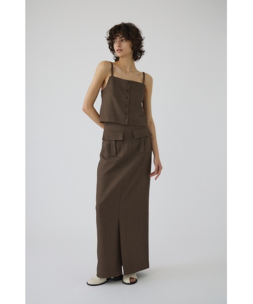 RIM.ARK キャミソール Tweed cami tops ツイードキャミトップス 