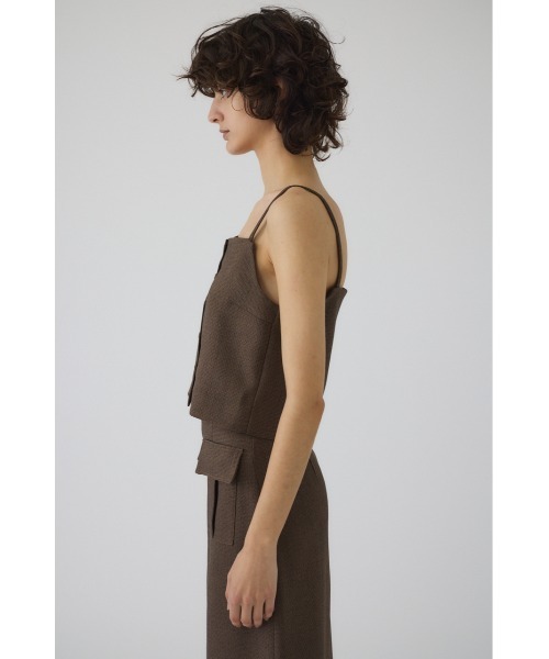 RIM.ARK キャミソール Tweed cami tops ツイードキャミトップス