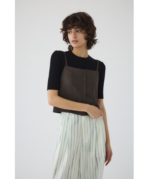 RIM.ARK キャミソール Tweed cami tops ツイードキャミトップス