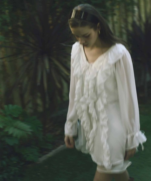 Luan ワンピース 「Luan」FRILL MINI ONEPIECE/フリルミニ