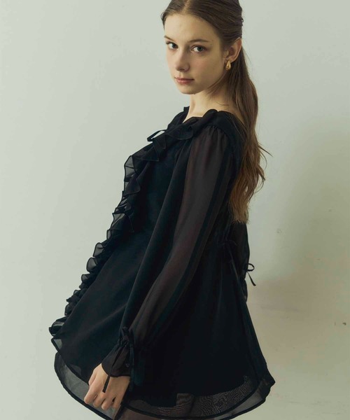 ワンピース Luan FRILL MINI ONEPIECE Luan ワンピース 「Luan」FRILL MINI ONEPIECE/フリルミニ
