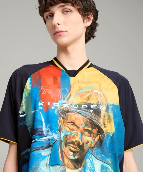 国内送 PUMA x KIDSUPER グラフィック ジャージ Tシャツ 2カラ− PUMA tシャツ X KIDSUPER GRAPHIC JERSEY（プーマ×キッド