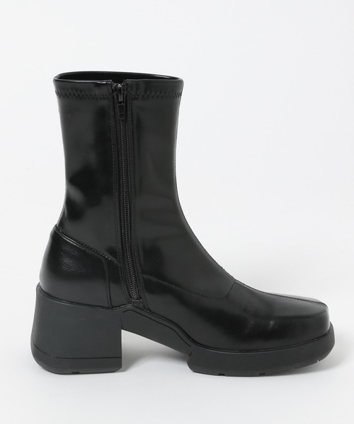 JEANASIS（ジーナシス） ショートブーツ MEDIUM ブラック レディース