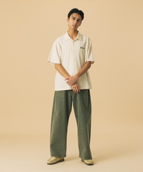 早い者勝ち XLARGE EMBROIDERED S/S LACE SHIRT 胸元のロゴ◎ XLARGE シャツ EMBROIDERED S/S LACE SHIRT メンズ レディース