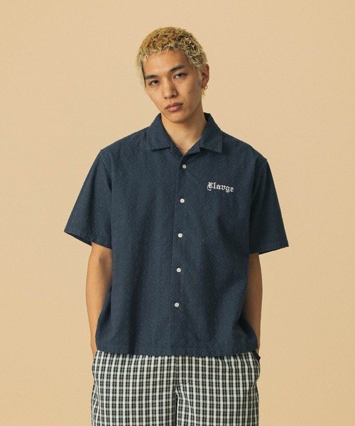 XLARGE シャツ EMBROIDERED S/S LACE SHIRT メンズ レディース