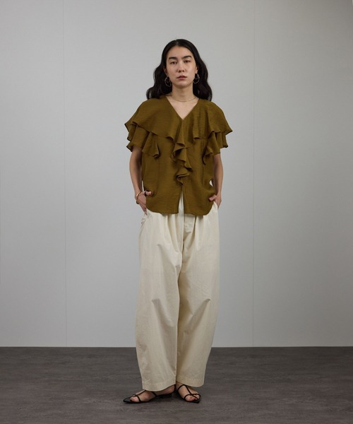 アシメラッフルブラウス|allureville OFFICIAL SITE / ONLINE